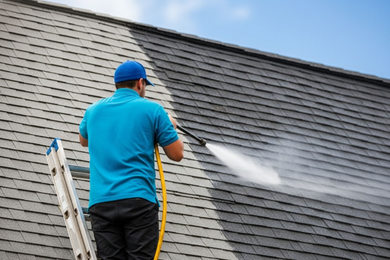 RoofDoctor team restoring a residential roof